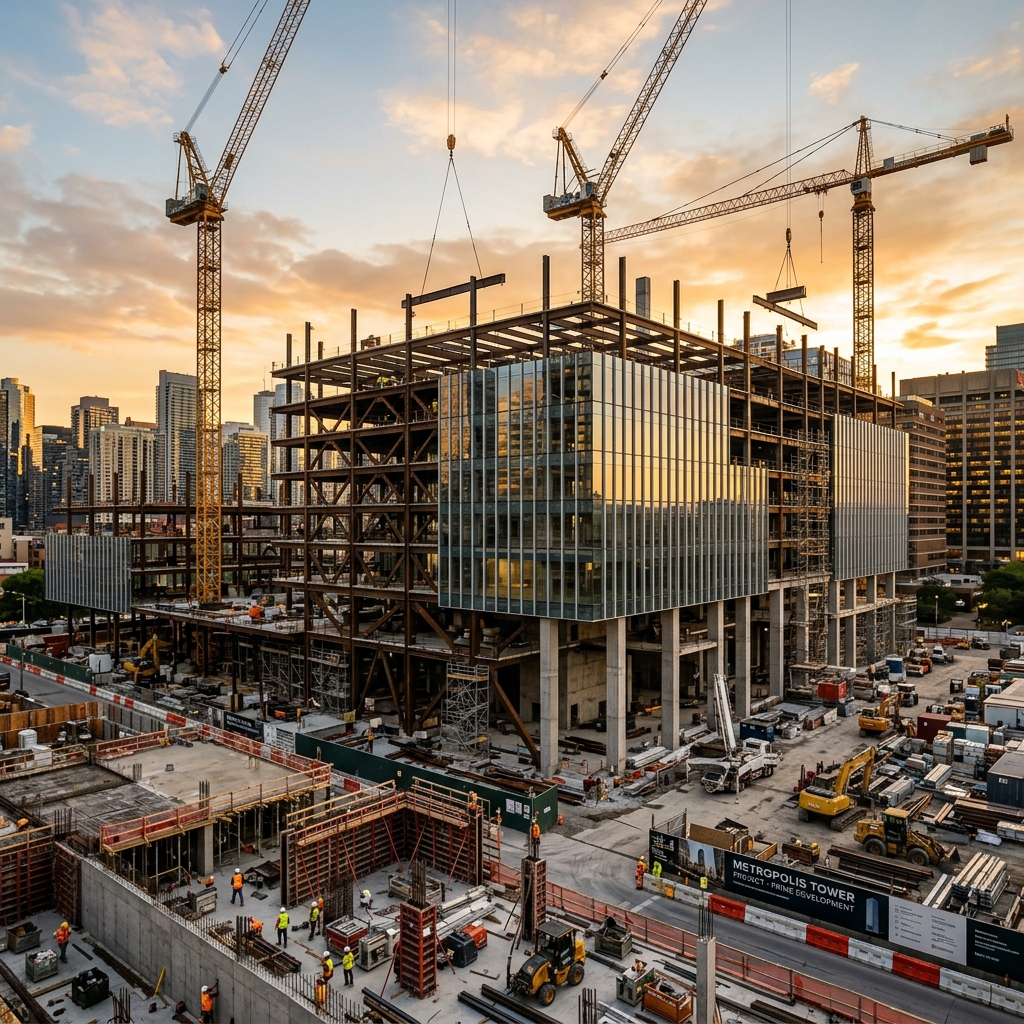 Construction site activity